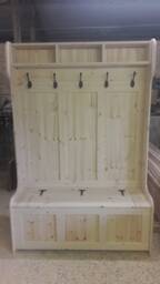 4Ft Wide Coat Rack, Boot Room, Hallway Bench, Monks Bench, Shoe Storage, Any Size Made Delivery Cost Shown On The 2nd Photo