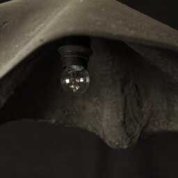 Concrete Lamp Martha35, Xtra-Light, Gold Inlay - thumbnail 4