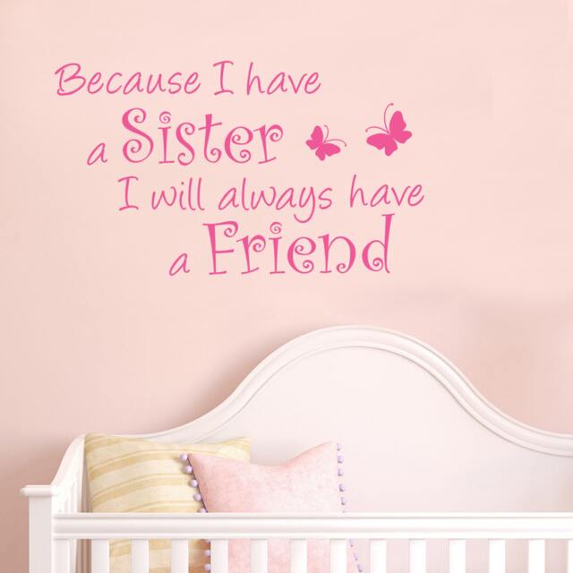 Sister Friend Vinyl Wall Decal Nursery Decor - 46cm X 78cm - image 1