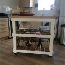 The Wells Bespoke Custom Made To Order Kitchen Island With Solid Pine Top - thumbnail 2