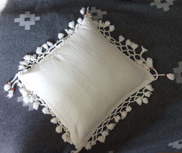 Cushion Cover - 100% Turkish Cotton Pillow Decorative Throw Buldan Fabric Pillowcases Organic Case - image 1