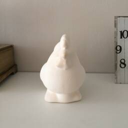 Ceramic Hen Coin Bank, Ready To Paint, Bisque, Cash Box, Piggy Banks, Toys, Paintable Handmade Pottery, U-Paint - thumbnail 3