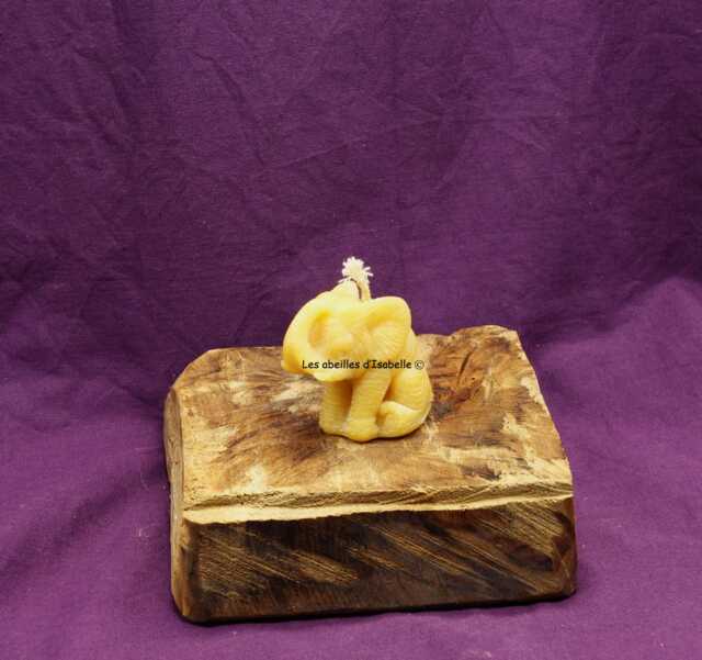 "Pure Beeswax Candle ""Small Elephant" - image 1