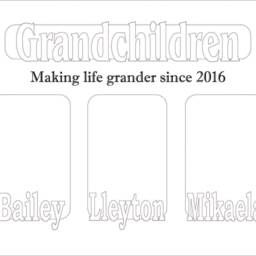 8x10 Grandkids Name Picture Frame - Personalized Photo Gift For Parents Or Grandparents - thumbnail 4