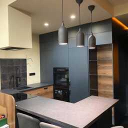 Ceramic Light Fixture For Kitchen Island, Bell Shape - thumbnail 4