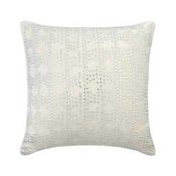 "Velvet White Throw Pillow Custom 16""x16" - thumbnail 1