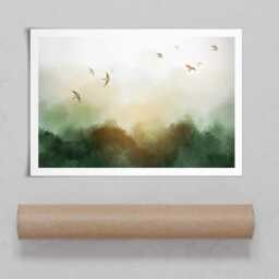 Birds Flying High Art Print - thumbnail 4