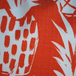 One Quality Outdoor Pillow Cover, Orange Pineapple, Decorative Throw Pillow, Accent Tropical Case - thumbnail 2
