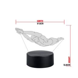 Personalised Swimmer Led Night Light Sports Gift - thumbnail 2