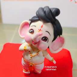 Handmade Ganesha Cute Idol Gifts Students Collectibles Wedding Favors Ooak Premium Divine Collection Hand Crafted Idols Gods Statues - thumbnail 2