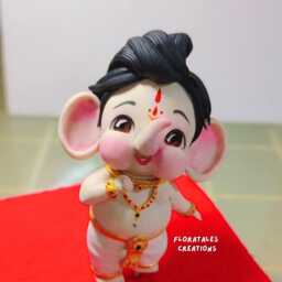 Handmade Ganesha Cute Idol Gifts Students Collectibles Wedding Favors Ooak Premium Divine Collection Hand Crafted Idols Gods Statues - thumbnail 3