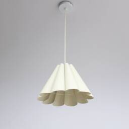 Handmade Burlap Pleated Pendant Light - Custom Lamp - 19.7 Inches-5# - thumbnail 1