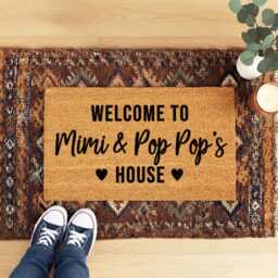 Personalized Grandparent Couple Doormat - Custom Name Welcome Mat - thumbnail 4