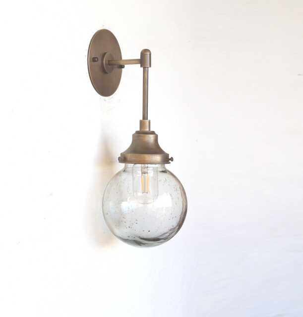 Wall Sconce Light, Mid Century Brass Light, Ul Listed No.0172 - image 1