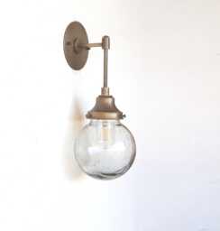 Wall Sconce Light, Mid Century Brass Light, Ul Listed No.0172 - thumbnail 1