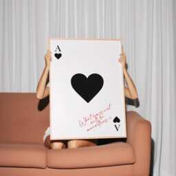 Ace Of Hearts Print, Customise Quote Print, Prints, Hearts Quote, What Comes Next Will Be Marvellous Quote Print - thumbnail 2