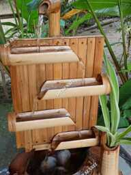 Handmade Coconut Bamboo Tabletop Fountain