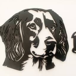 Personalised Spaniel Wall Art, Dog Name Sign, Gift - Birthday, Memorial, Springer Spaniel, Cocker, Working Cocker - thumbnail 2