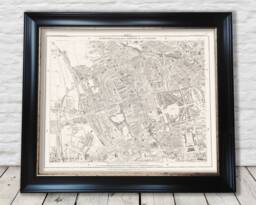 1877 London Map Print Kensington, Bayswater, Notting Hill - Exceptional Quality 230Gsm Framed Unframed Free Standard Delivery - thumbnail 1