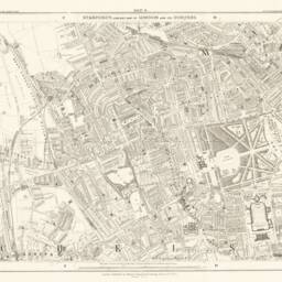1877 London Map Print Kensington, Bayswater, Notting Hill - Exceptional Quality 230Gsm Framed Unframed Free Standard Delivery - thumbnail 2