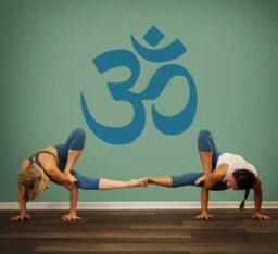 Om Symbol Yoga Wall Decal - Spiritual Icon & Aum Sacred Sound