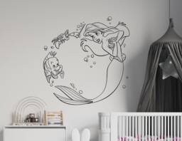Princess Ariel Wall Decal Little Mermaid Nursery Decor 4101 - thumbnail 1