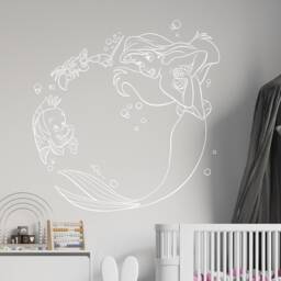 Princess Ariel Wall Decal Little Mermaid Nursery Decor 4101 - thumbnail 2