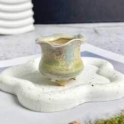 Tiny Planter For Pots Garden Decor Gifts, Unique Succulent Bud Gifts Women, Cute Ceramic Plant Lovers - thumbnail 2