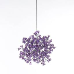 Hanging Pendant Light With Violet Jumping Flowers For Hall, Bedroom, A Unique Pendant - thumbnail 2
