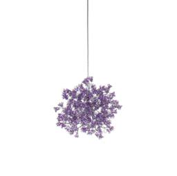Hanging Pendant Light With Violet Jumping Flowers For Hall, Bedroom, A Unique Pendant - thumbnail 1