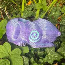 Night Elf Dreaming Sparkly Purple Xl 3D Printed Planter 24cm X 13cm - thumbnail 3