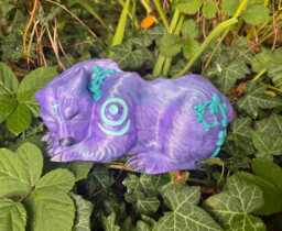 Night Elf Dreaming Sparkly Purple Xl 3D Printed Planter 24cm X 13cm