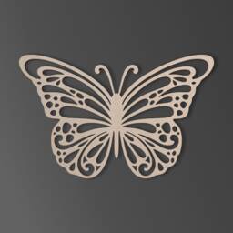 Wooden Butterfly Cutout Unfinished Mdf Wall Decor - thumbnail 2