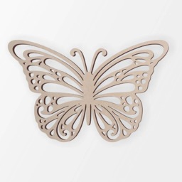 Wooden Butterfly Cutout Unfinished Mdf Wall Decor - thumbnail 3