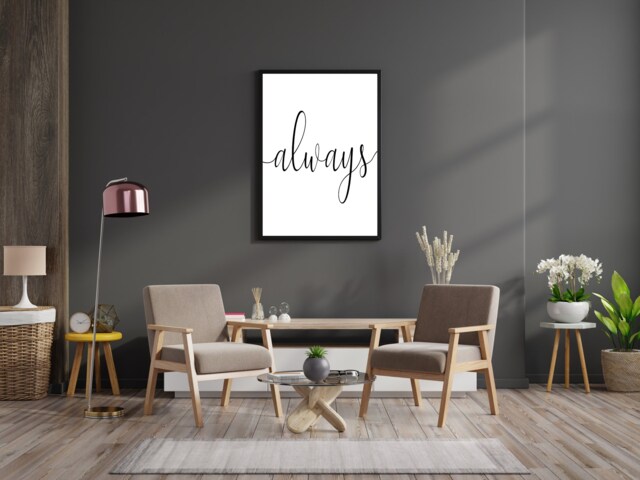 Always - Inspirational Print Poster Home Decor Gift Bespoke A5 A4 A3 Framed - image 1