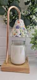 Beautiful Electric Floral & Bee Candle Warmer Lamp. Table Lamp.matching Picture Plate Available.flameless.hand Decorated