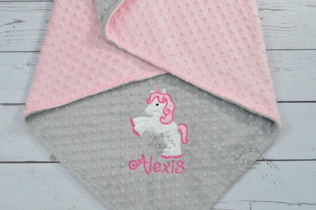 Baby Blanket Personalized Minky-Unicorn Baby Blanket-Unicorn Minky Blanket-Minky Unicorn Blanket-Unicorn Monogrammed - image 1