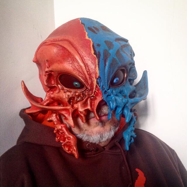 Skull Helmet, Halloween Mask, Alien Honter - image 1