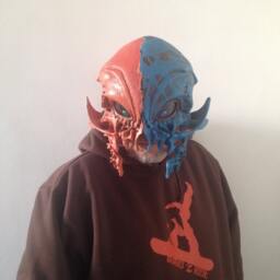Skull Helmet, Halloween Mask, Alien Honter - thumbnail 2