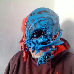 Skull Helmet, Halloween Mask, Alien Honter - thumbnail 3