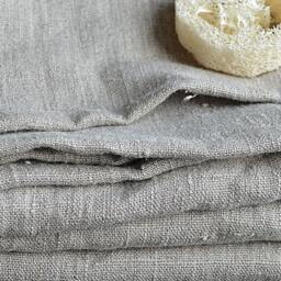 Linen Towels - Set Of 2, Natural Undyed Rustic Washcloths - thumbnail 3
