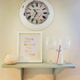 Gin & Tonic Real Foil Print, Sign Decoration, Rose Gold Framed Or Unframed A4 Art, Home Decor - thumbnail 2