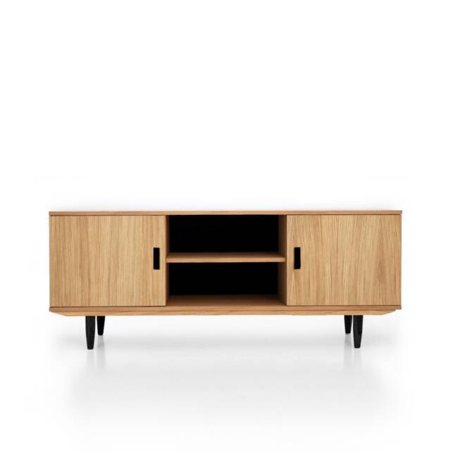 Mid-Century Sideboard, Dresser, Commode, Credenza Made Of Oak Vaneer - Livlo D-S15 - image 1