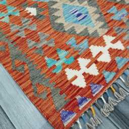 Classic Rug, Handmade Artisan Afghan Turkish Scandinavian Navajo Bohemian Wool Flatweave Multicolour Kilim Rug 152x102 cm - thumbnail 2