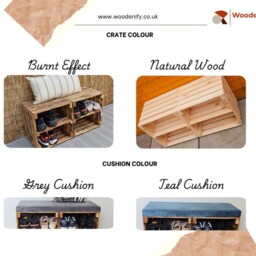 Wooden Shoe Rack Bench, Rustic Entryway Storage, Solid Wood Hallway Organiser With Optional Seat Cushion - thumbnail 2