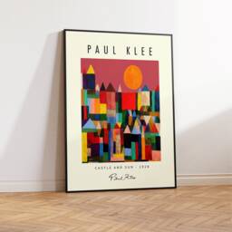 Paul Klee Exhibition Poster, Castle & Sun, Art Print, Pattern Art, Abstract Decor, Graphical Gift, A1/A2/A3/A4 - thumbnail 3