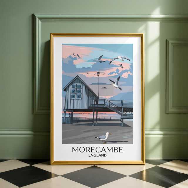 Morecambe Travel Print Sailing Club Art Poster - image 1