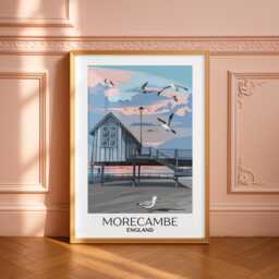 Morecambe Travel Print Sailing Club Art Poster - thumbnail 2