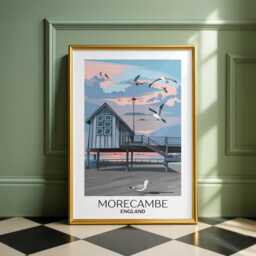 Morecambe Travel Print Sailing Club Art Poster - thumbnail 1