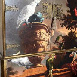 Menagerie Chinoiserie Vintage Drinks Cabinet - Bespoke Cocktail Bar Made To Order - thumbnail 2